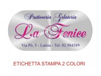 Etichette adesive per pasticcerie, bar, panetterie e gelaterie (mm 57x27)  (cod.38/I )